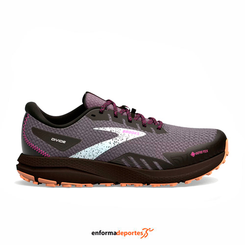 Zapatilla mujer Brooks Divide 4 Gtx | BLACK/BLACKENED PEARL/PUR