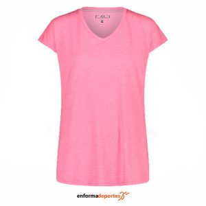 CAMISETA MUJER CAMPAGNOLO T-SHIRT | PINK FLUO
