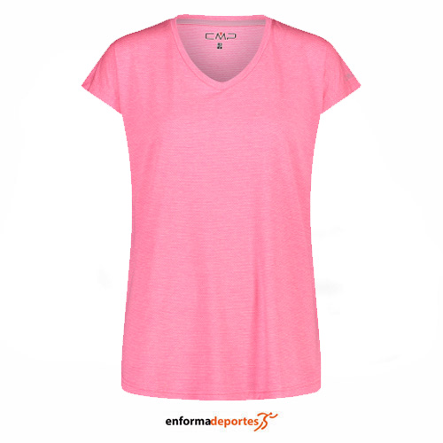 CAMISETA MUJER CAMPAGNOLO T-SHIRT | PINK FLUO