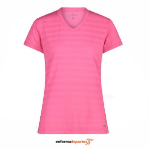 CAMISETA MUJER CAMPAGNOLO T-SHIRT | PINK FLUO