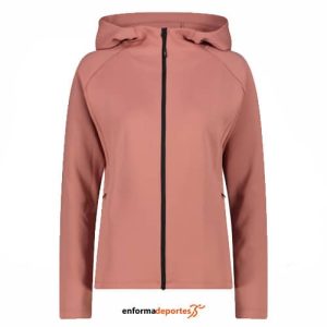 SOFTSHELL MUJER CAMPAGNOLO JACKET FIX HOOD | QUARZO