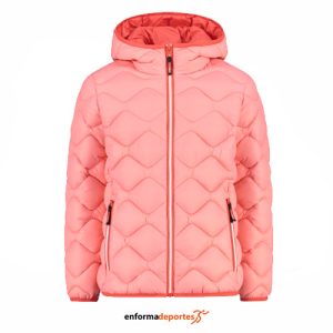 CHAQUETA JUNIOR CAMPAGNOLO JACKET FIX HOOD | FLAMINGO