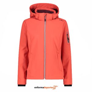 SOFTSHELL MUJER CAMPAGNOLO ZIP HOOD | PAPAVERO