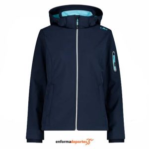 SOFTSHELL MUJER CAMPAGNOLO ZIP HOOD | B.BLUE-ANICE