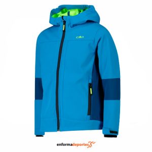 SOFSHELL JUNIOR CAMPAGNOLO FIX HOOD | PETROL-RIVER