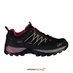 ZAPATO MUJER CAMPAGNOLO RIGEL LOW WP | NERO-GLACIER