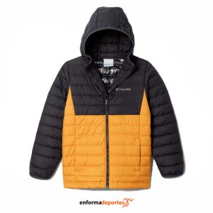 CHAQUETA JUNIOR COLUMBIA POWDER LITE | RAW HONEY, SHARK