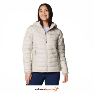 PLUMAS MUJER COLUMBIA POWDER LITE II HOODED JACKET | DARK STONE