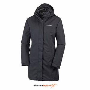 CHAQUETA MUJER COLUMBIA SALCANTAY LONG HOODED INTERCHANGE | Black