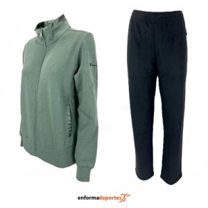 CHANDAL MUJER CHAMPION SWEATSUIT | BLG/NBK