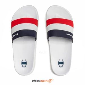 CHANCLAS HOMBRE CHAMPION SLIDE ALL AMERICAN | WHT