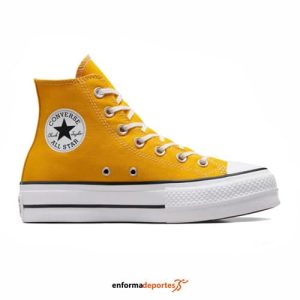 ZAPATILLA MUJER CONVERSE CTAS LIFT HI | YELLOW/WHITE/BLACK