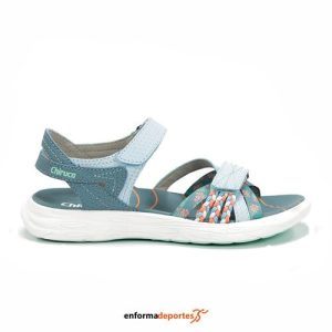 Sandalias mujer Chiruca Barbate 05 | AZUL / VERDE