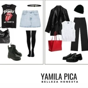 Mix & Match Planner outfit Estilo Rocker