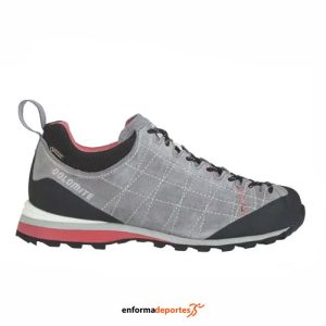 ZAPATO MUJER DOLOMITE DIAGONAL GTX WMNS | GREY-FIERY RED