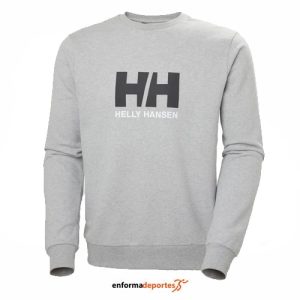 SUDADERA HOMBRE HELLY HANSEN  LOGO CREW SWEAT 2.0 | GREY MELANGE