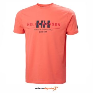 CAMISETA HOMBRE HELLY HANSEN RWB GRAPHIC T-SHIRT | PEACH ECHO