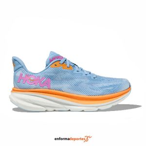ZAPATILLA MUJER HOKA CLIFTON 9 | BLUE/ICE WATER