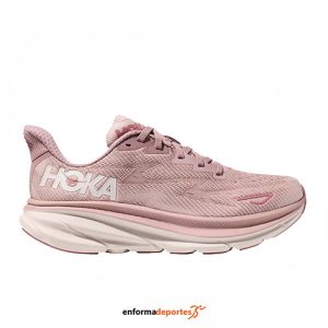 ZAPATILLA MUJER HOKA CLIFTON 9 | MAUVE/PEACH
