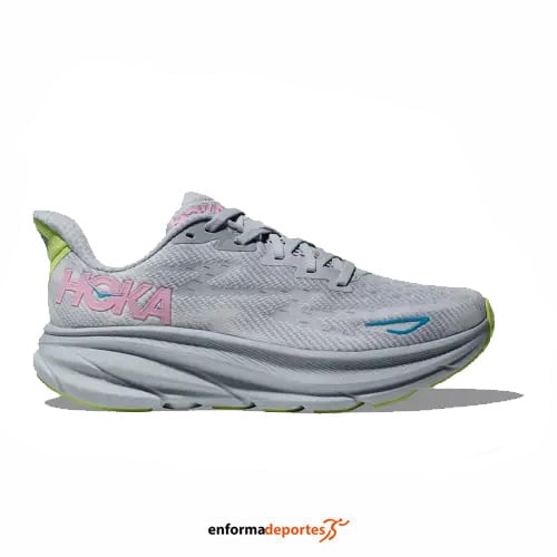 ZAPATILLA MUJER HOKA CLIFTON 9 | GULL/SEA ICE