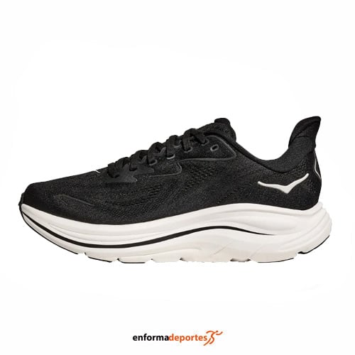 Zapatilla hombre Hoka Clifton 10 | BLACK/WHITE - Imagen 2