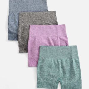 PowerSculpt™ Mini Shorts – Fruncidos de Cintura Alta sin Costuras