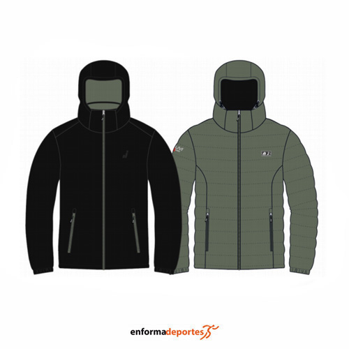 ANORAK HOMBRE JOLUVI REVERSIBLE HEAT DIPA CALEFACTADA | NEGRO