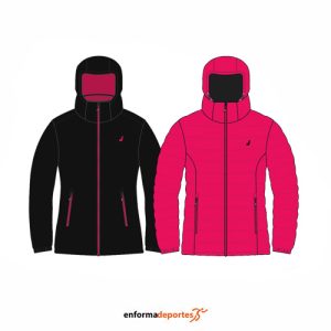 ANORACK MUJER JOLUVI REVERSIBLE HEAT DIPA CALEFACTABLE | NEGRO