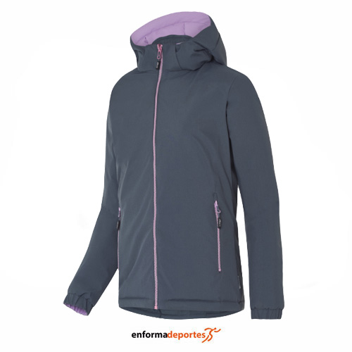 ANORACK MUJER JOLUVI REVERSIBLE HEAT DIPA CALEFACTABLE | ANTRACITA