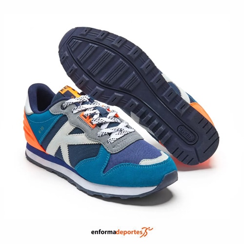 ZAPATILLA HOMBRE KELME 46954 | AZUL Y NARANJA - Imagen 2