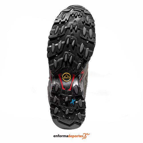 BOTA HOMBRE LA SPORTIVA ULTRA RAPTOR II MID LEATHER GTX | CARBON/TANGO RED - Imagen 2