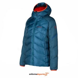 CHAQUETA MUJER LA SPORTIVA BIVOUAC DOWN | STORM BLUE/CHERRY TOMATO