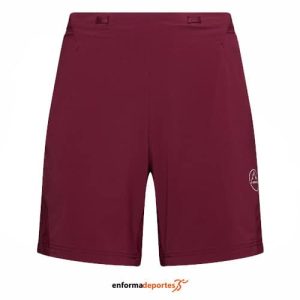 Pantalón corto mujer La Sportiva Trail Guard | REDWOOD / CHALK