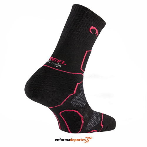 CALCETINES MUJER LURBEL LOGAN | NEGRO/FUCSIA - Imagen 2