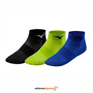 CALCETINES MIZUNO TRAINING MID 3P | BLACK/EVENING PRIMROSE/S