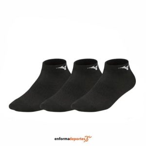 CALCETINES MIZUNO TRAINING MID 3P | BLACK/BLACK/BLACK
