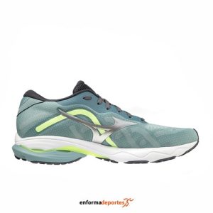 ZAPATILLA HOMBRE MIZUNO WAVE ULTIMA 13 | SMOKE BLUE/SILVER/NEOLIME