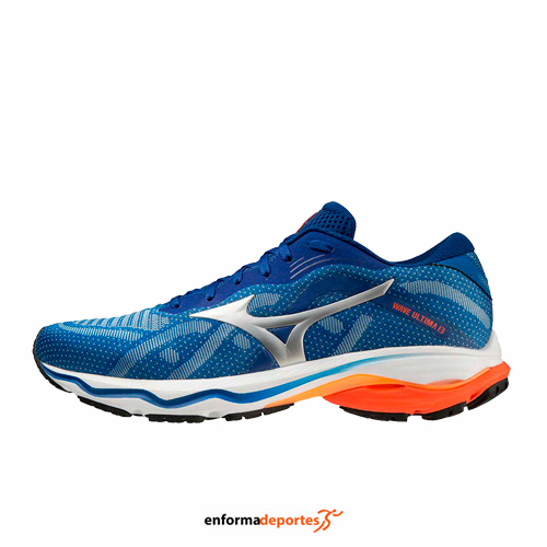 ZAPATILLA HOMBRE MIZUNO WAVE ULTIMA 13 | TURKISH SEA/SILVER/CHERRY - Imagen 2