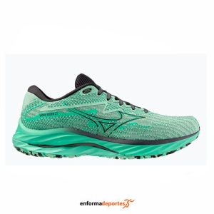 ZAPATILLA HOMBRE MIZUNO WAVE RIDER 27 | GRAYED JADE/BLACK OYSTER/
