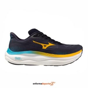 Zapatilla hombre Mizuno Wave Sky 9 | BARITONE BLUE/CITRUS/CAPR