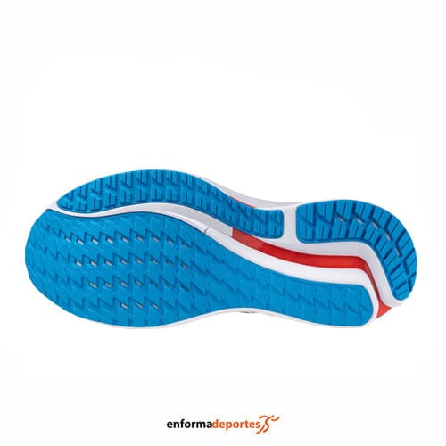 ZAPATILLA HOMBRE MIZUNO WAVE INSPIRE 21 | PEARL BLUE/WHITE/BLUE PAC - Imagen 3