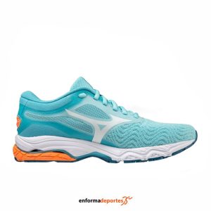 ZAPATILLA MUJER MIZUNO WAVE PRODIGY 4 | ANTIGUA SAND/WHITE/LIGHTO