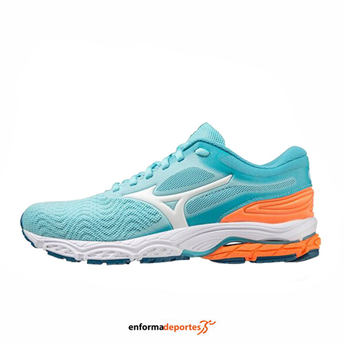 ZAPATILLA MUJER MIZUNO WAVE PRODIGY 4 | ANTIGUA SAND/WHITE/LIGHTO - Imagen 2