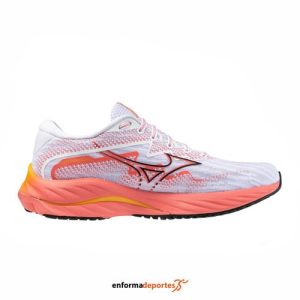 ZAPATILLA MUJER MIZUNO WAVE RIDER 27 | WHITE/BLACK/DUBARRY