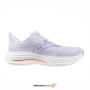 Zapatilla mujer Mizuno Wave Rider 29 | WHITE/ICELANDIC BLUE/STRI