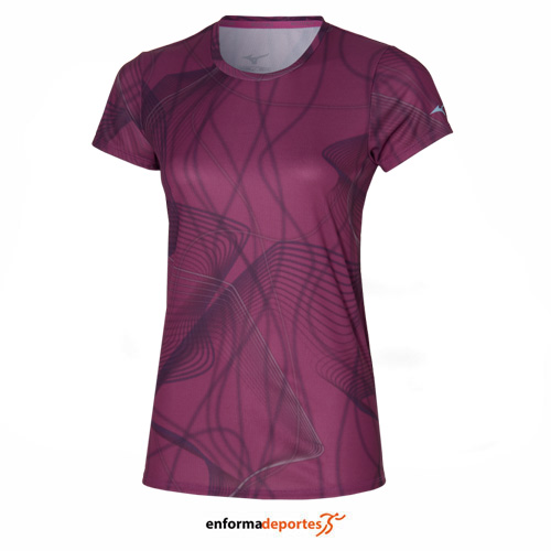 CAMISETA MUJER MIZUNO GRAPHIC | MAGENTA HAZE