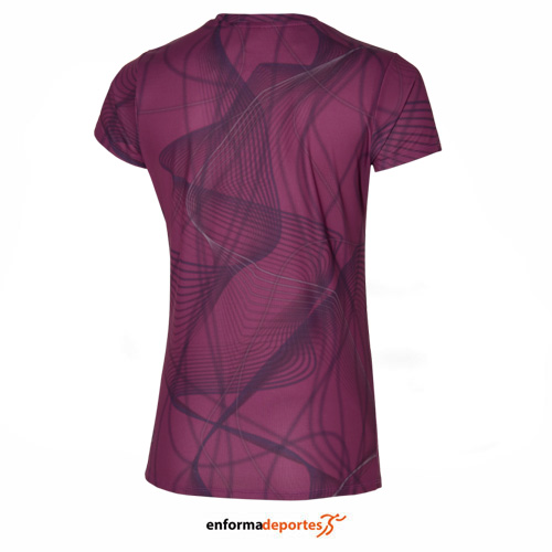 CAMISETA MUJER MIZUNO GRAPHIC | MAGENTA HAZE - Imagen 2