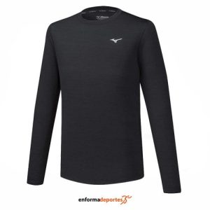 CAMISETA HOMBRE MIZUNO IMPULSE CORE LS | BLACK