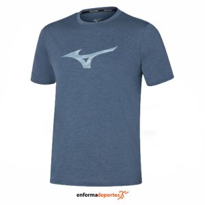 CAMISETA HOMBRE MIZUNO CORE RB TEE | VINTAGE INDIGO