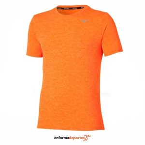 Camiseta hombre Mizuno Impulse Core Tee | TANGELO